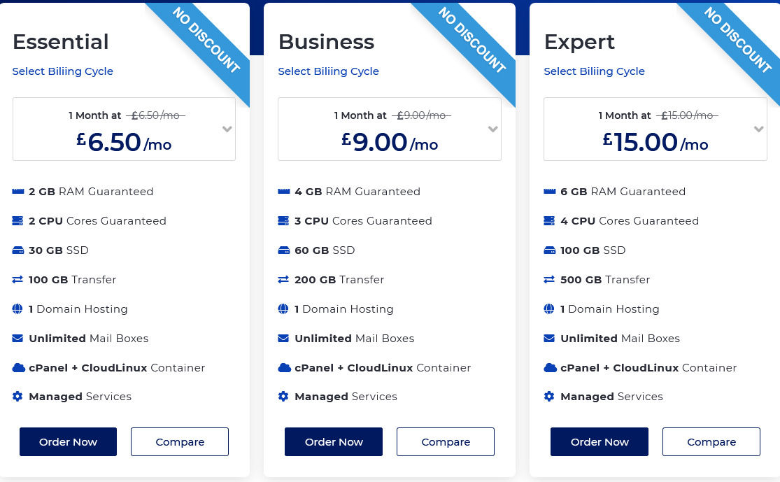 10GB Hosting pricing