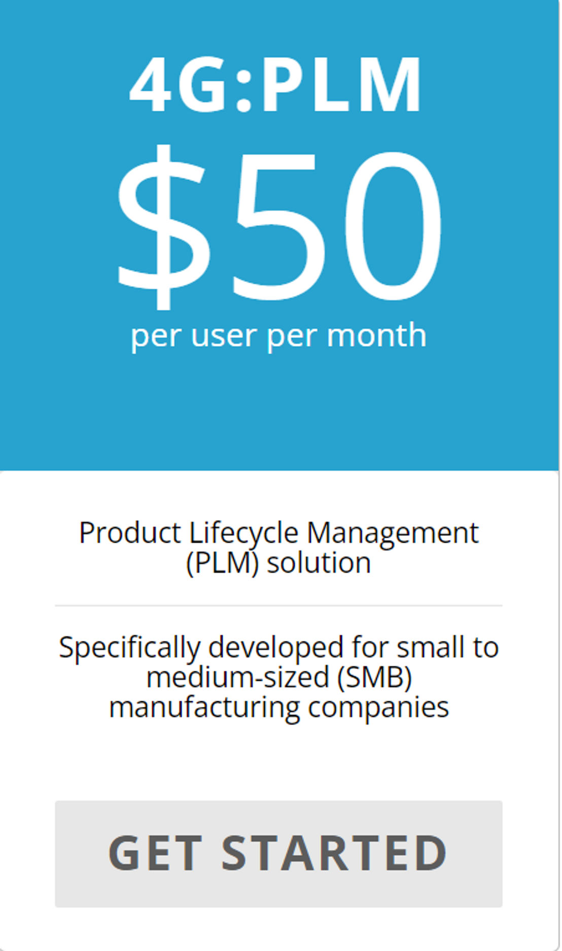 4g-plm pricing