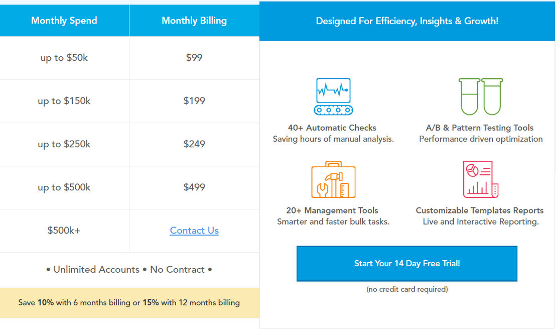 Adalysis pricing