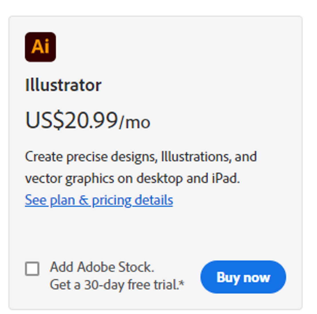 adobe-illustrator pricing