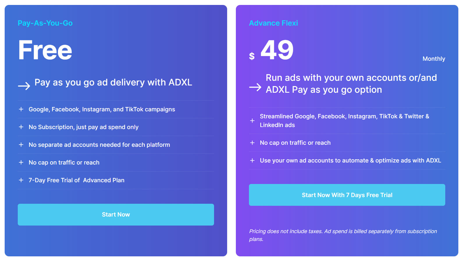 adxl pricing