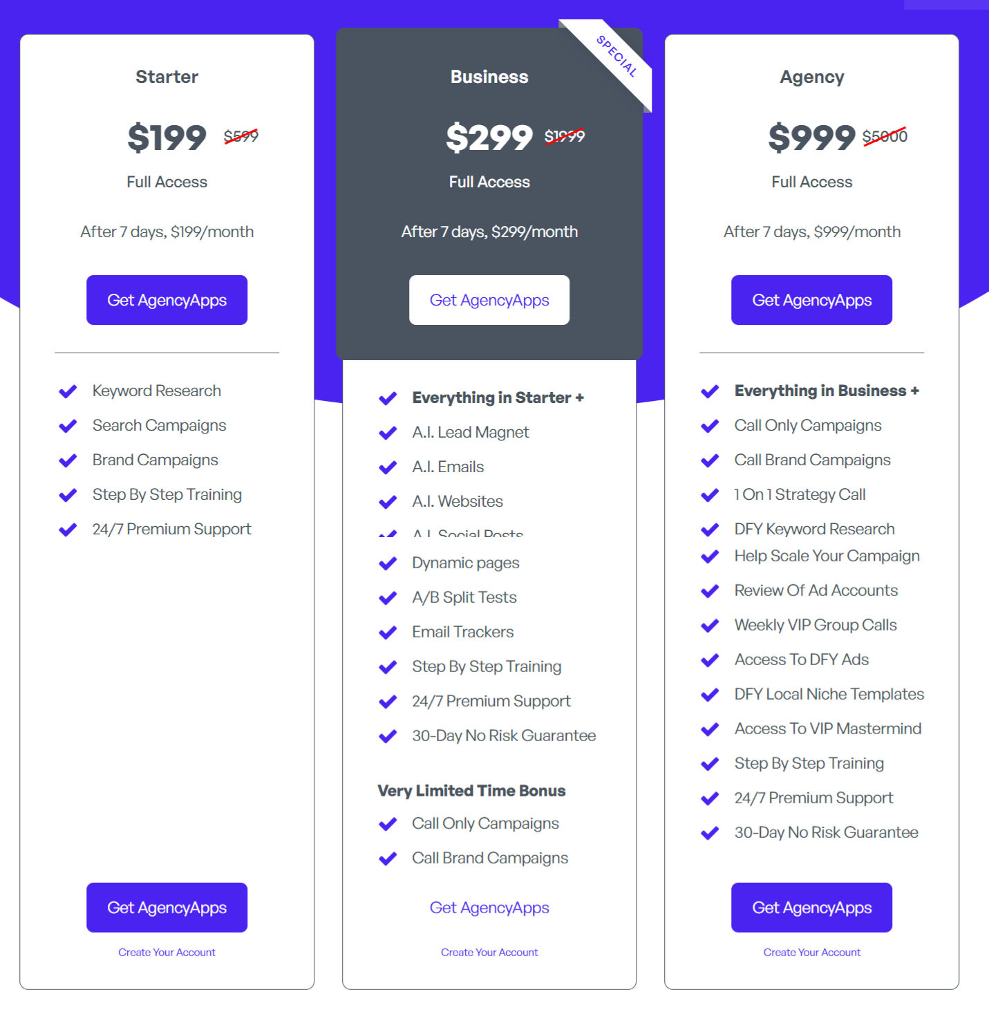 AgencyApps pricing