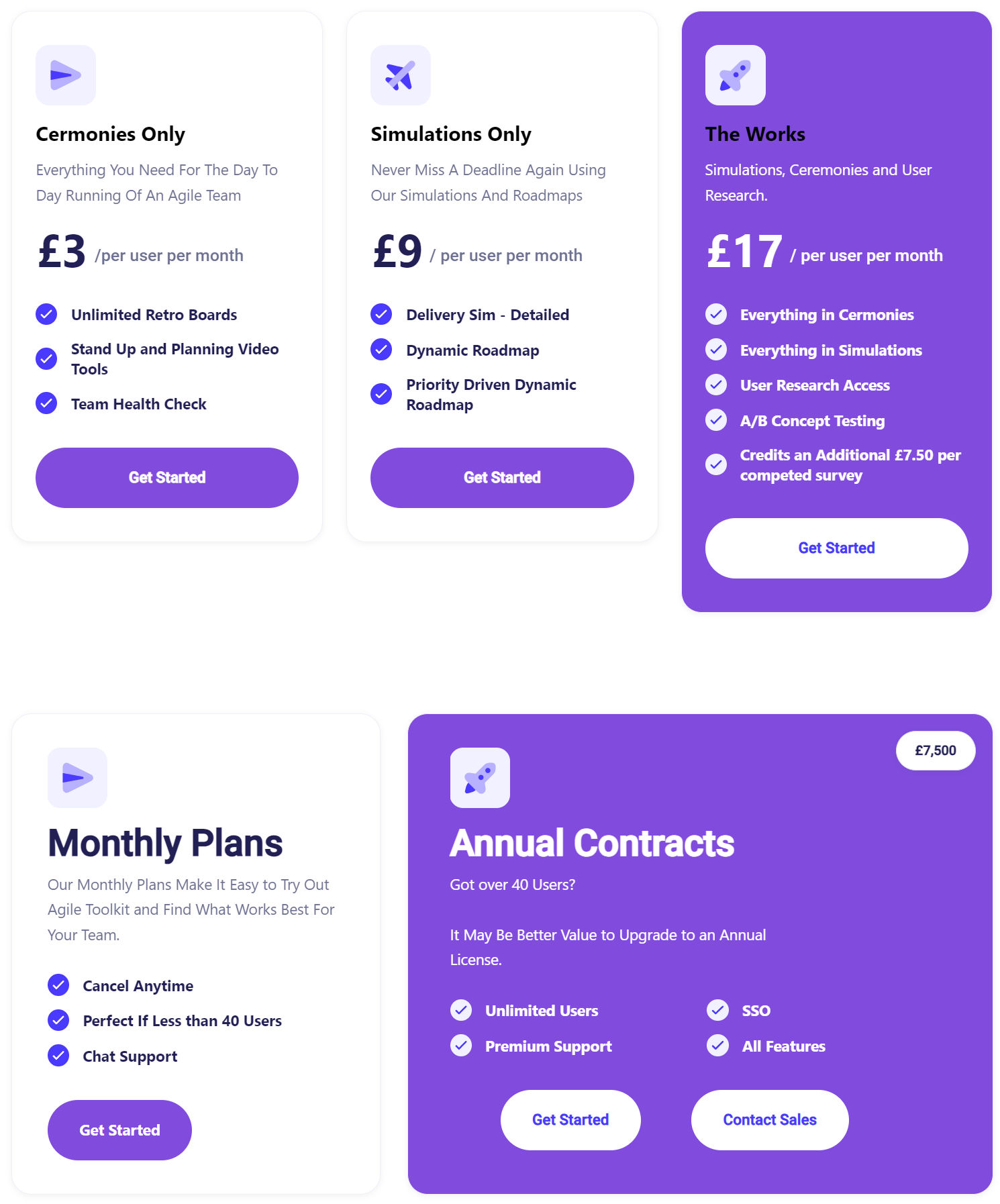 Agile Toolkit pricing