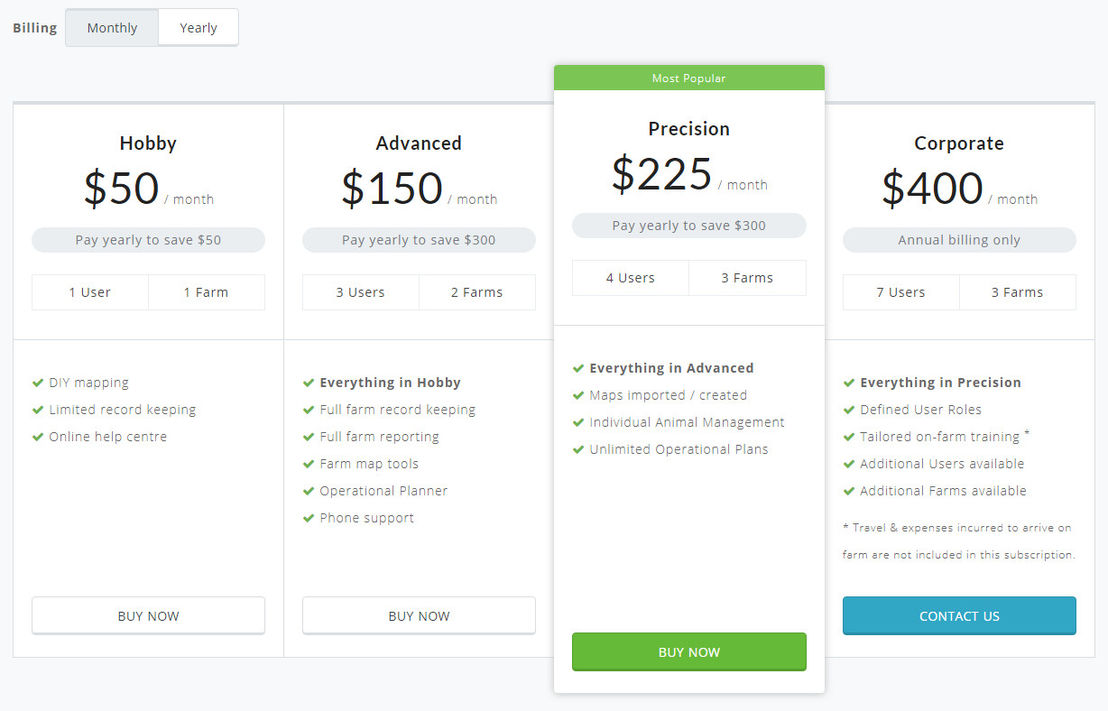 AgriWebb pricing