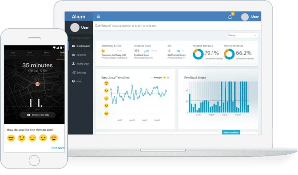 Alium : Dashboard screenshot