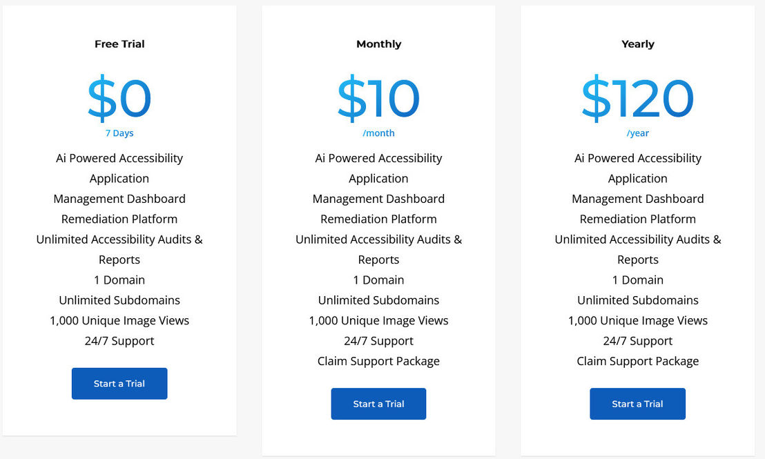 AllAccessible pricing