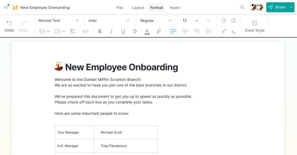 New Employee Onboarding