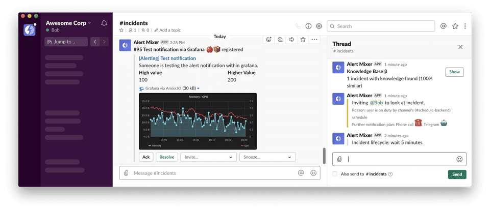 Amixr : Workflow screenshot