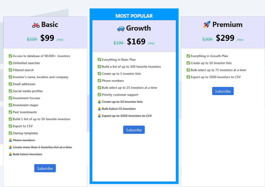 angel-match pricing