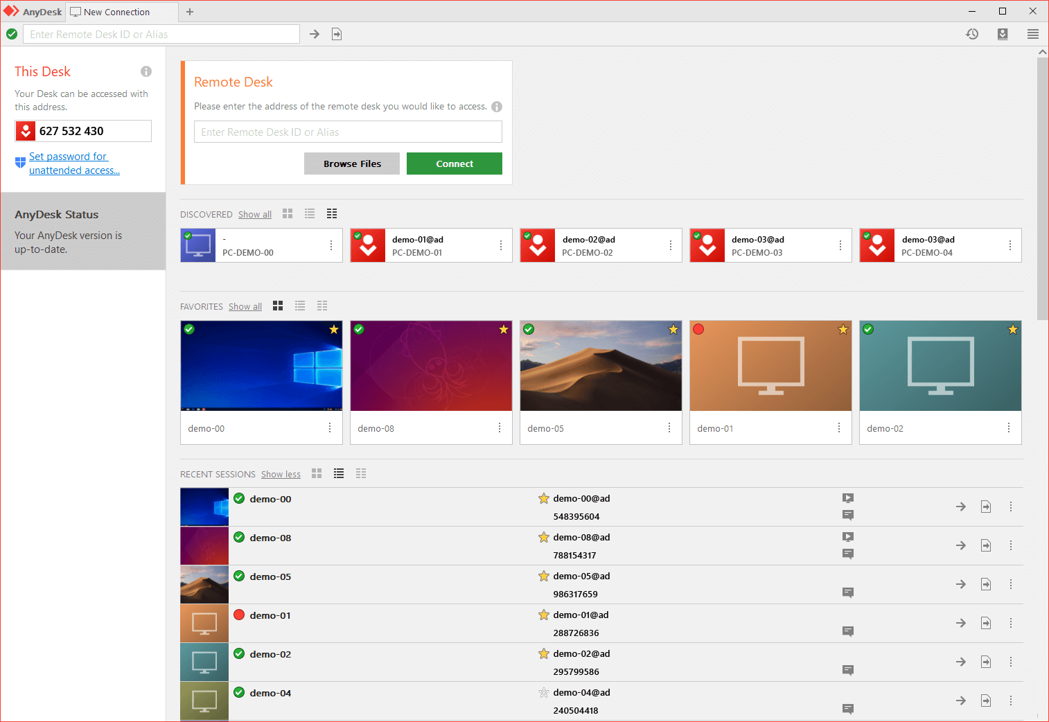 AnyDesk screenshot