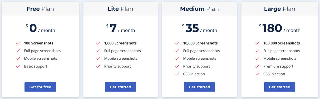 ApiFlash pricing