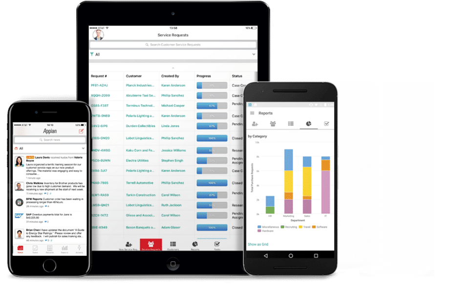 Appian screenshot: Appian can help users create apps for content management, social collaboration and business intelligence-thumb