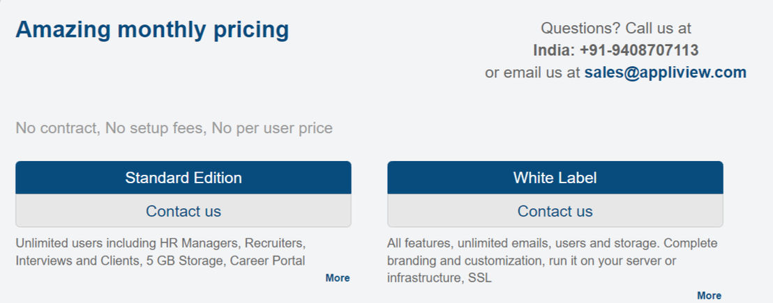 AppliView pricing