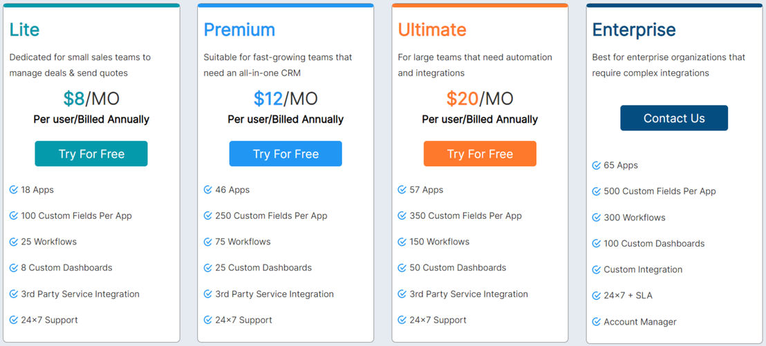 Apptivo pricing