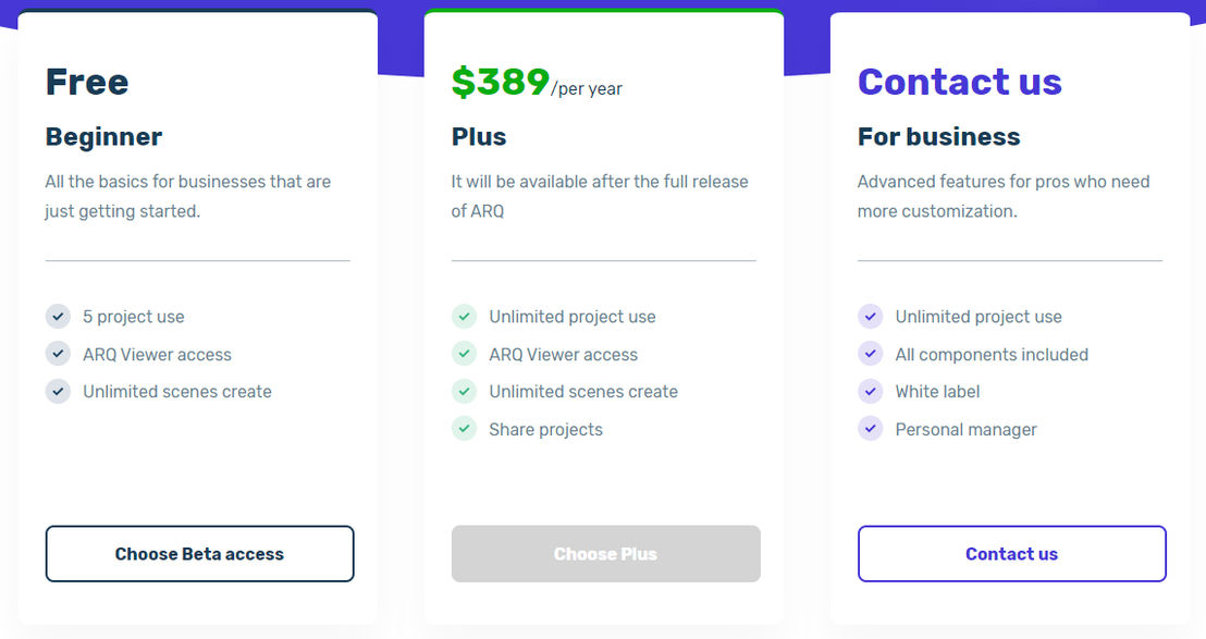 arq-studio pricing