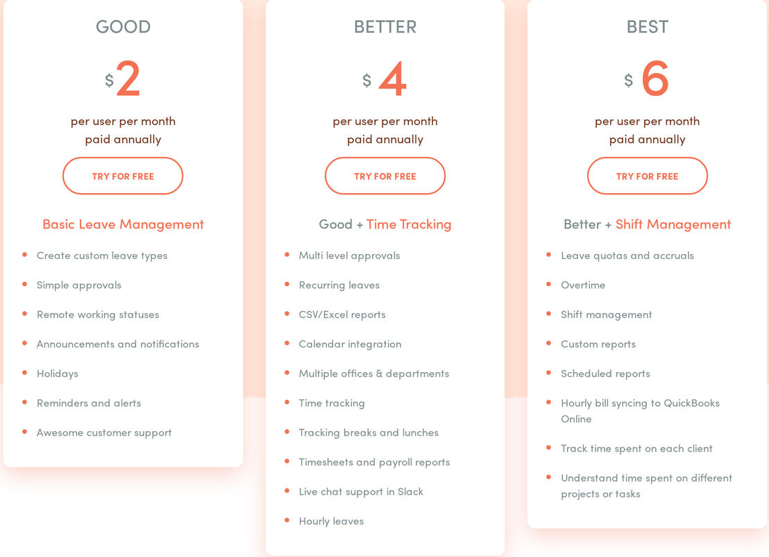 attendancebot pricing