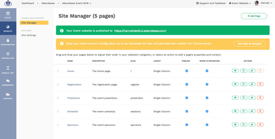 Site management