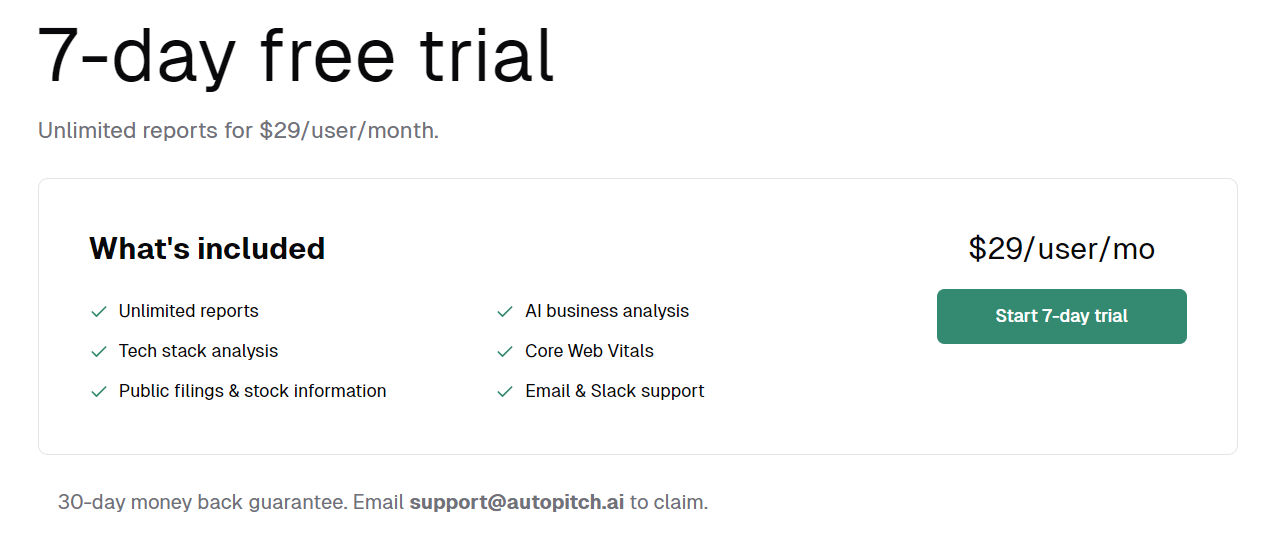 autopitch pricing