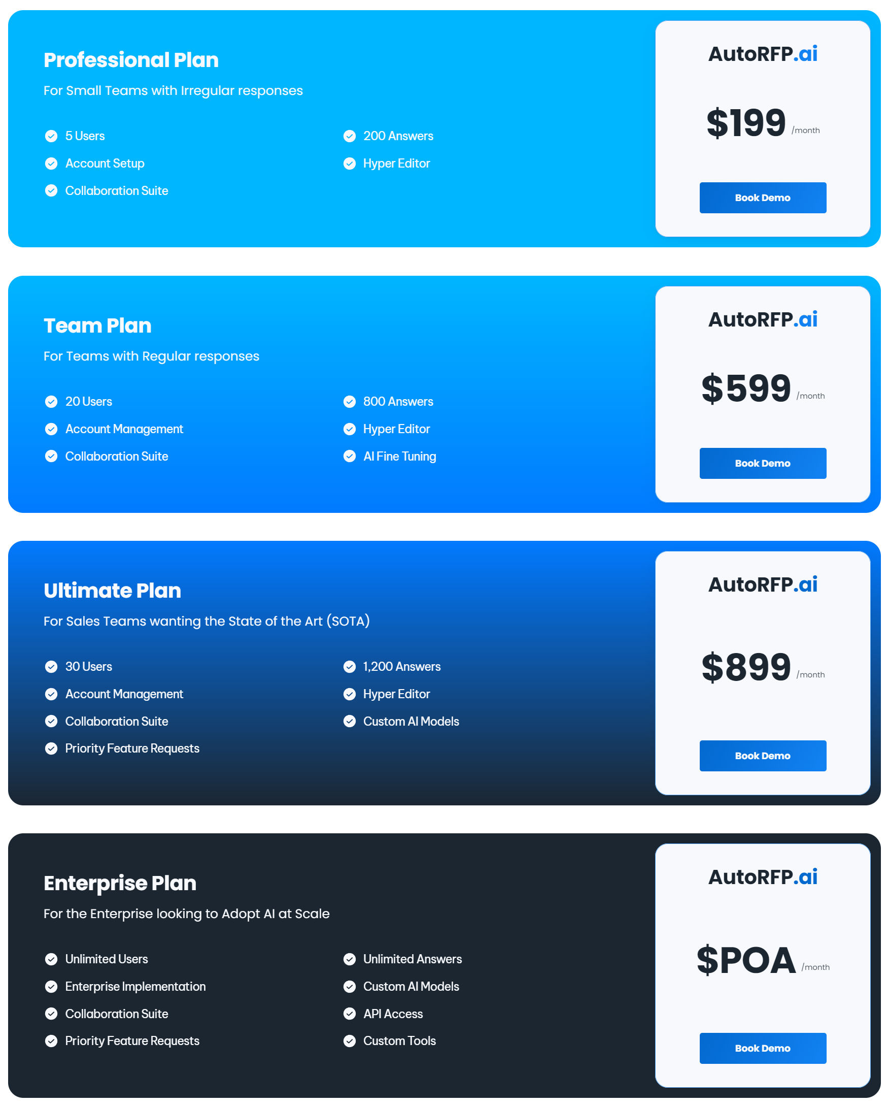 AutoRFP.ai pricing