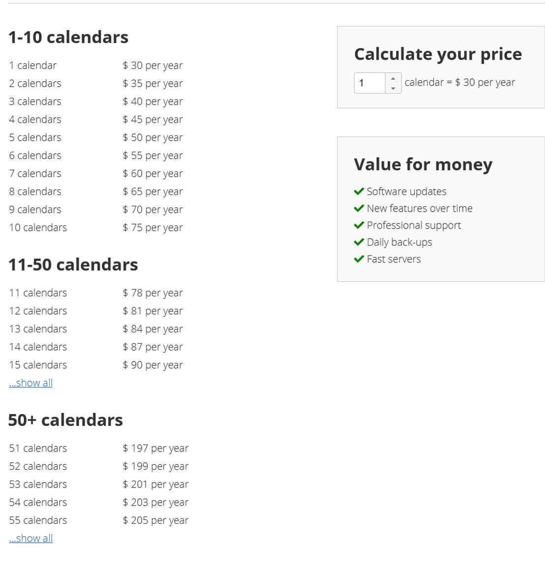 availabilitycalendar-com pricing