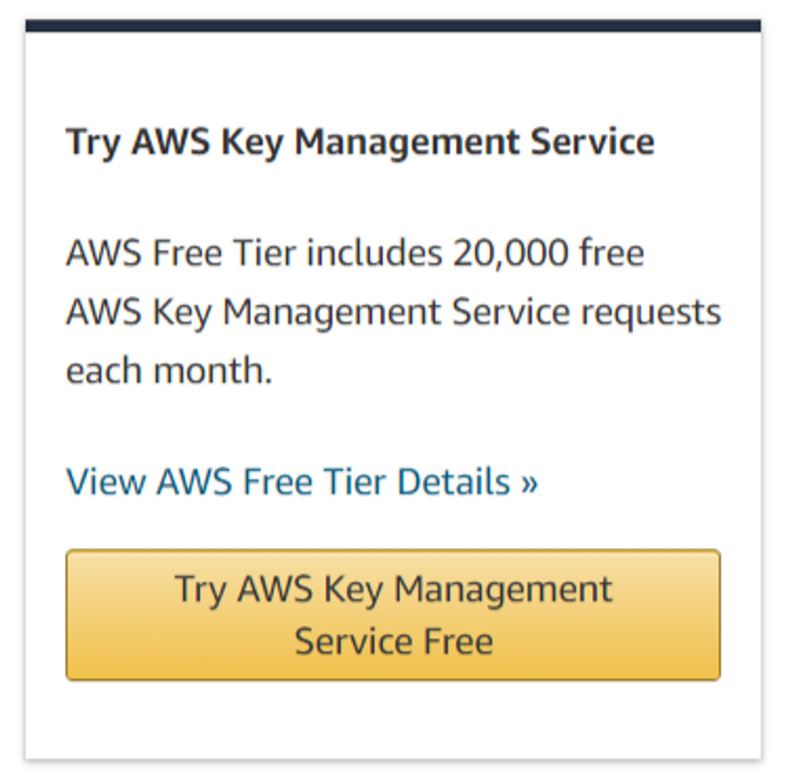 AWS Key Management Service pricing