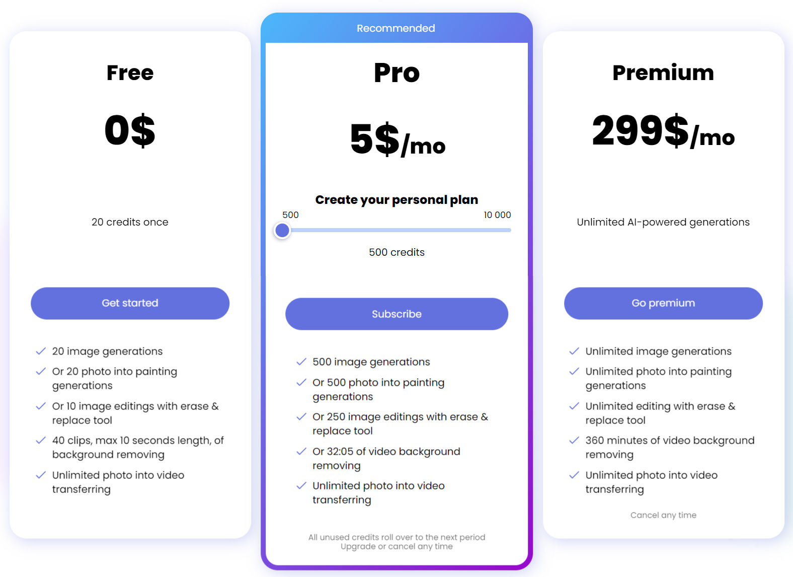 BgRem pricing