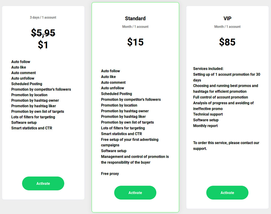 Bigbangram pricing