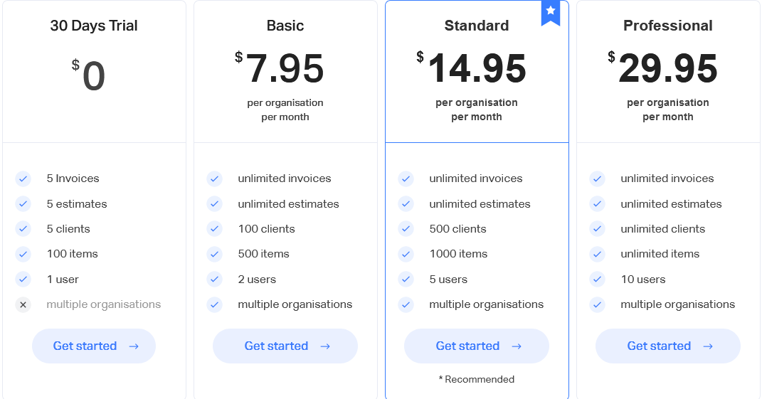 billbooks pricing