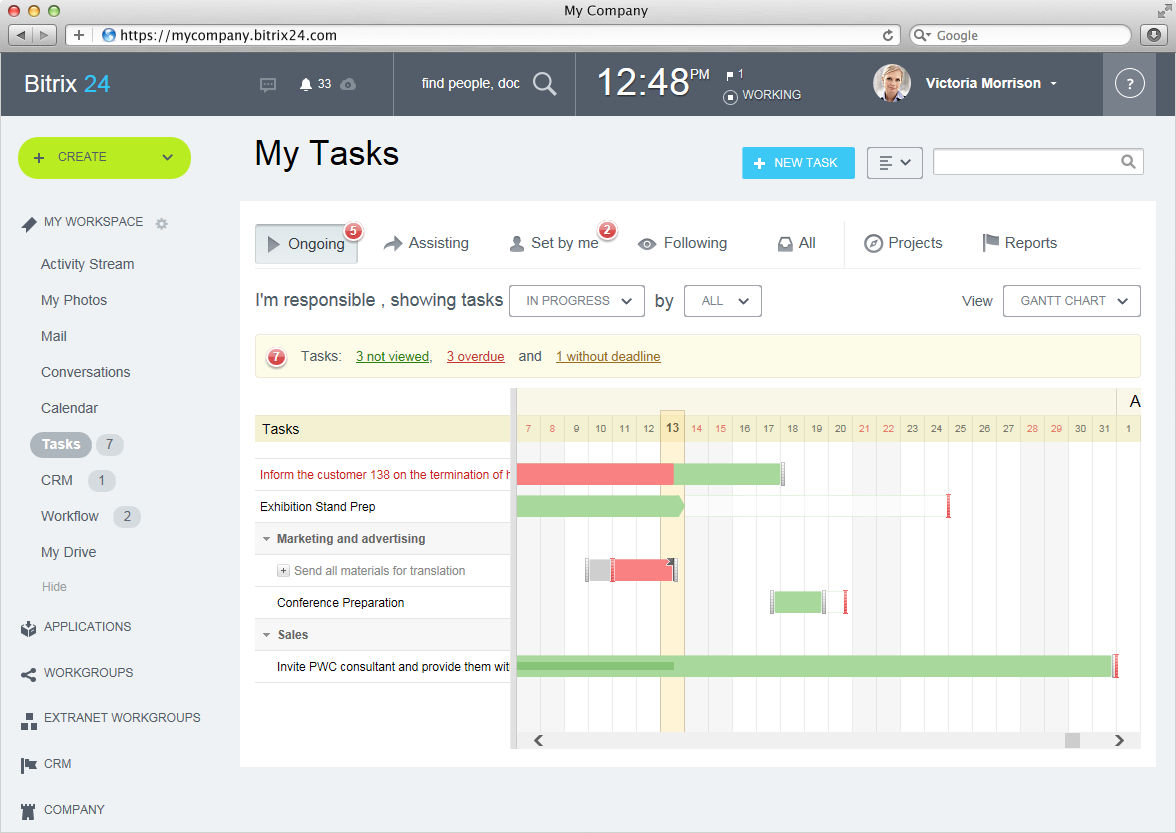 Bitrix24 screenshot: Gantt Chart-thumb