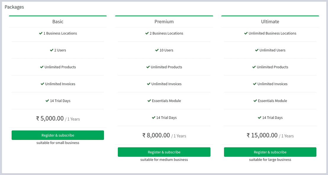 BizBackBone POS pricing