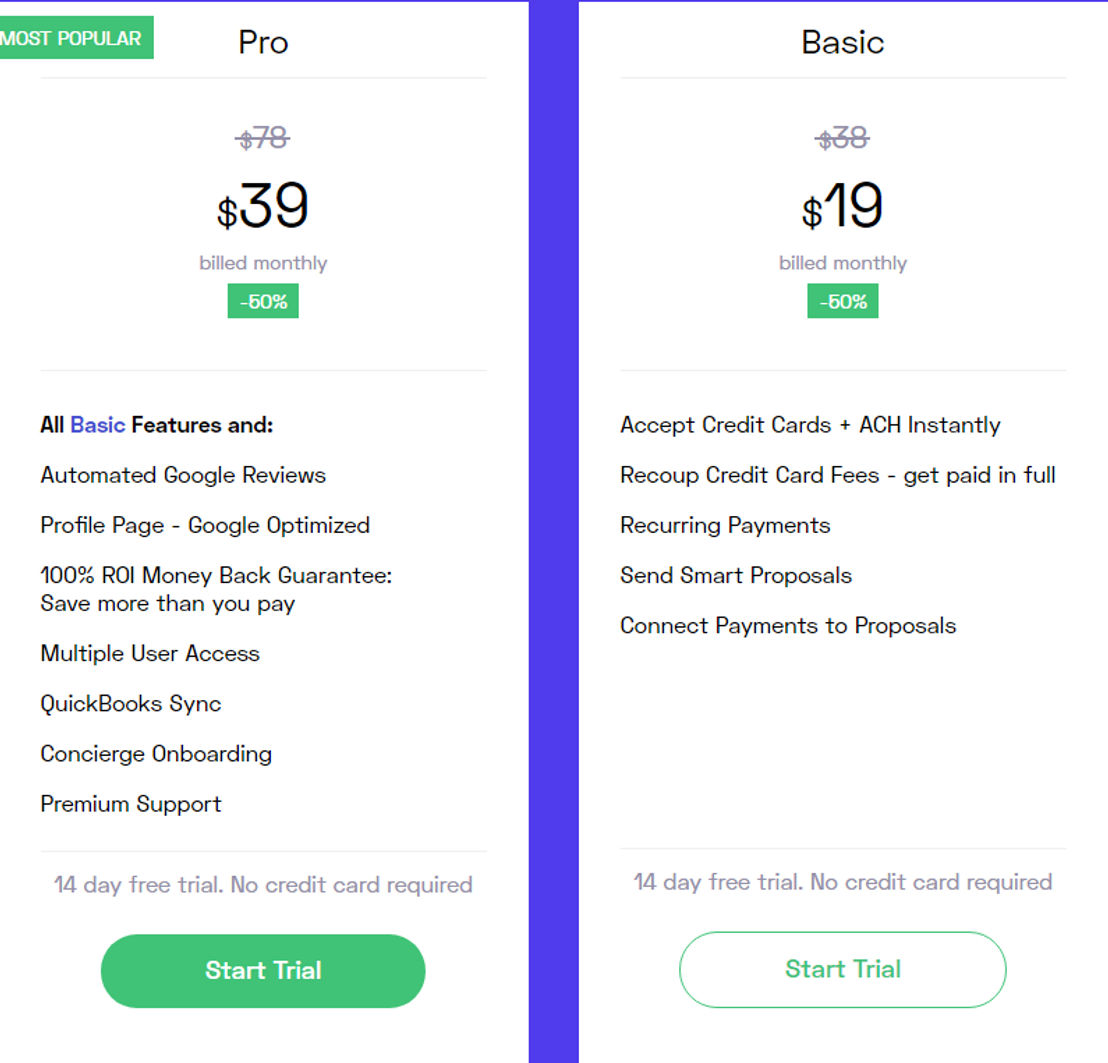 BizPayO pricing