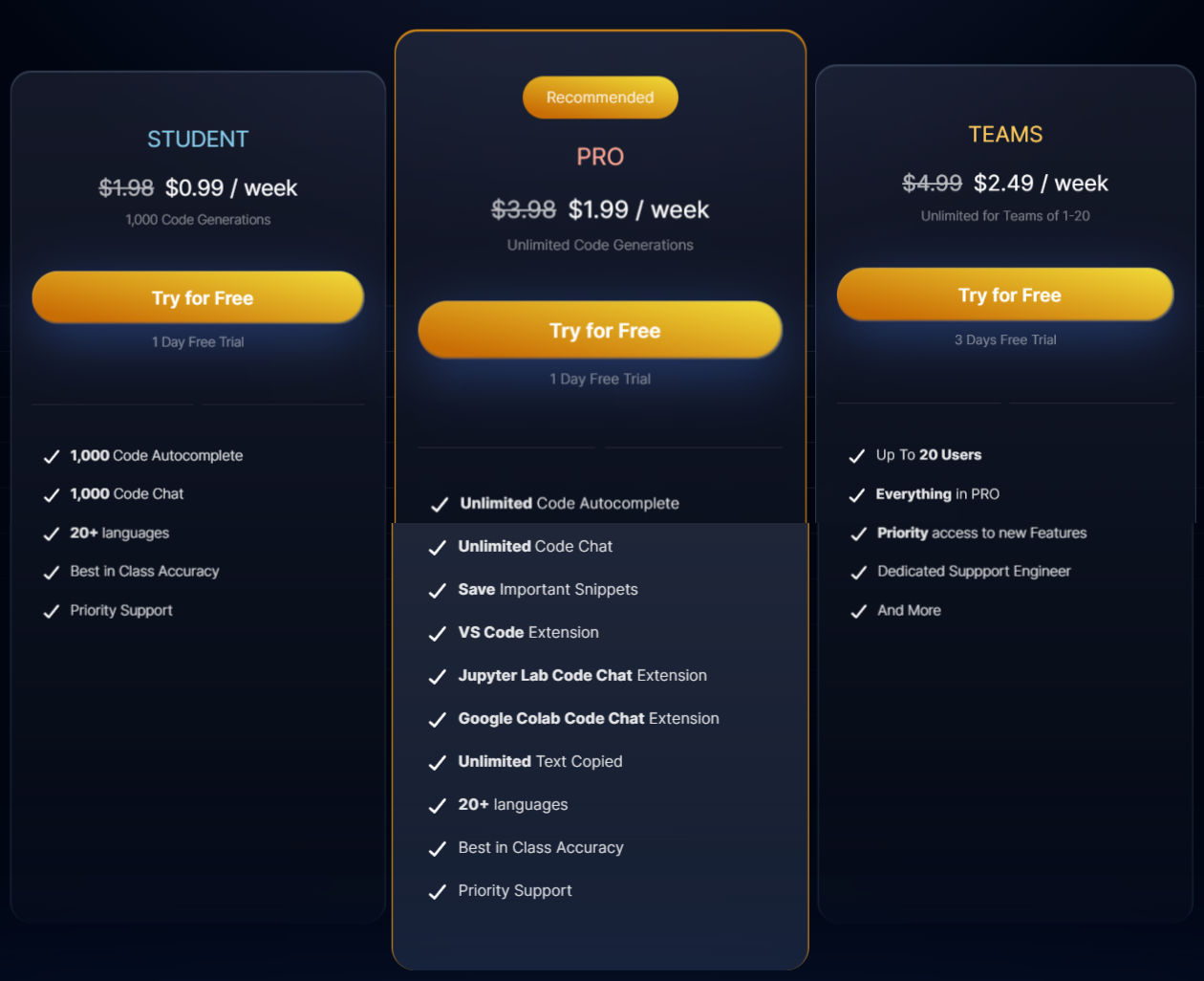 BLACKBOX AI pricing