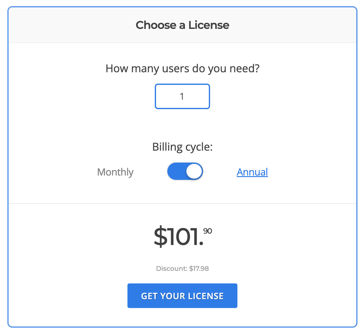 Blisk pricing