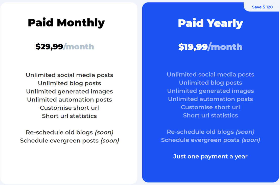 blog-to-social pricing