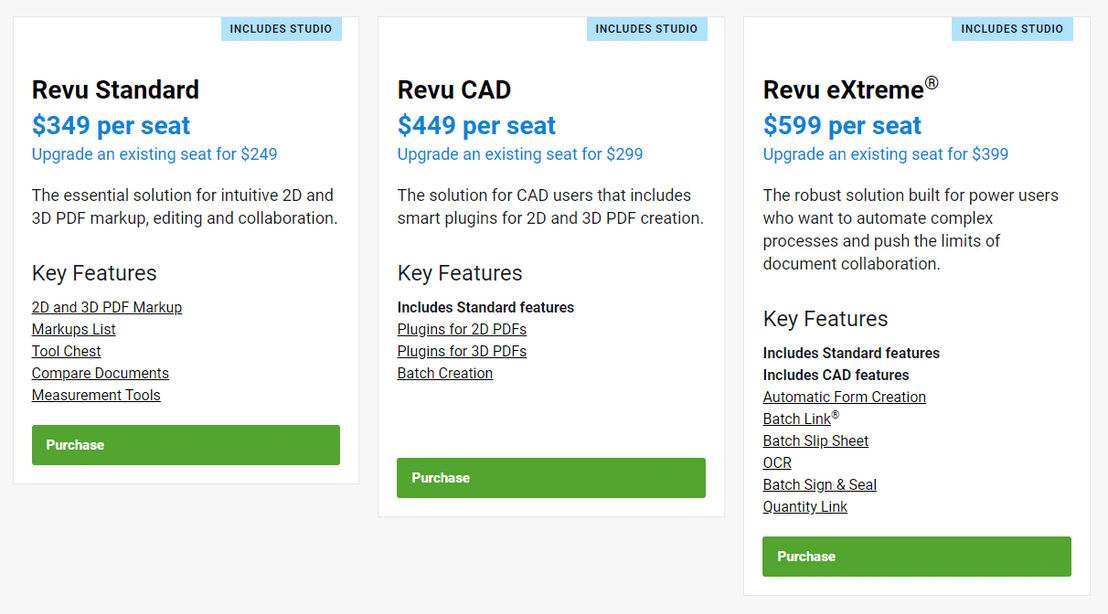 bluebeam-revu pricing