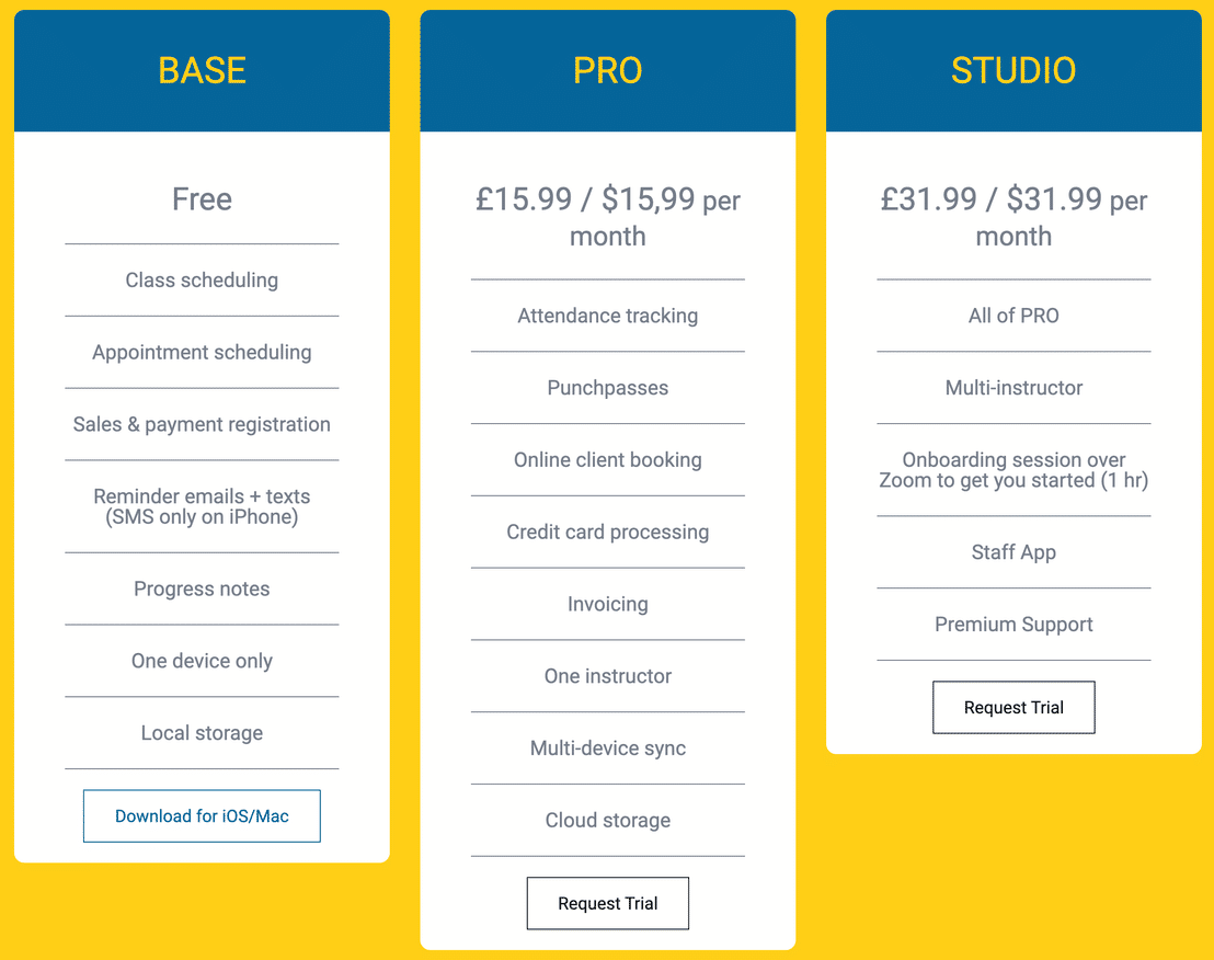 Bobclass pricing