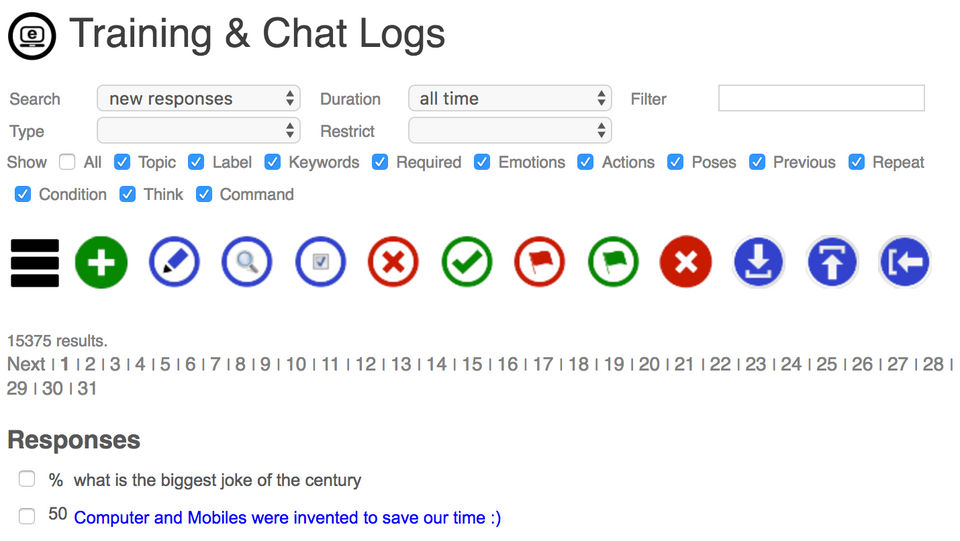 Training and Chat Logs