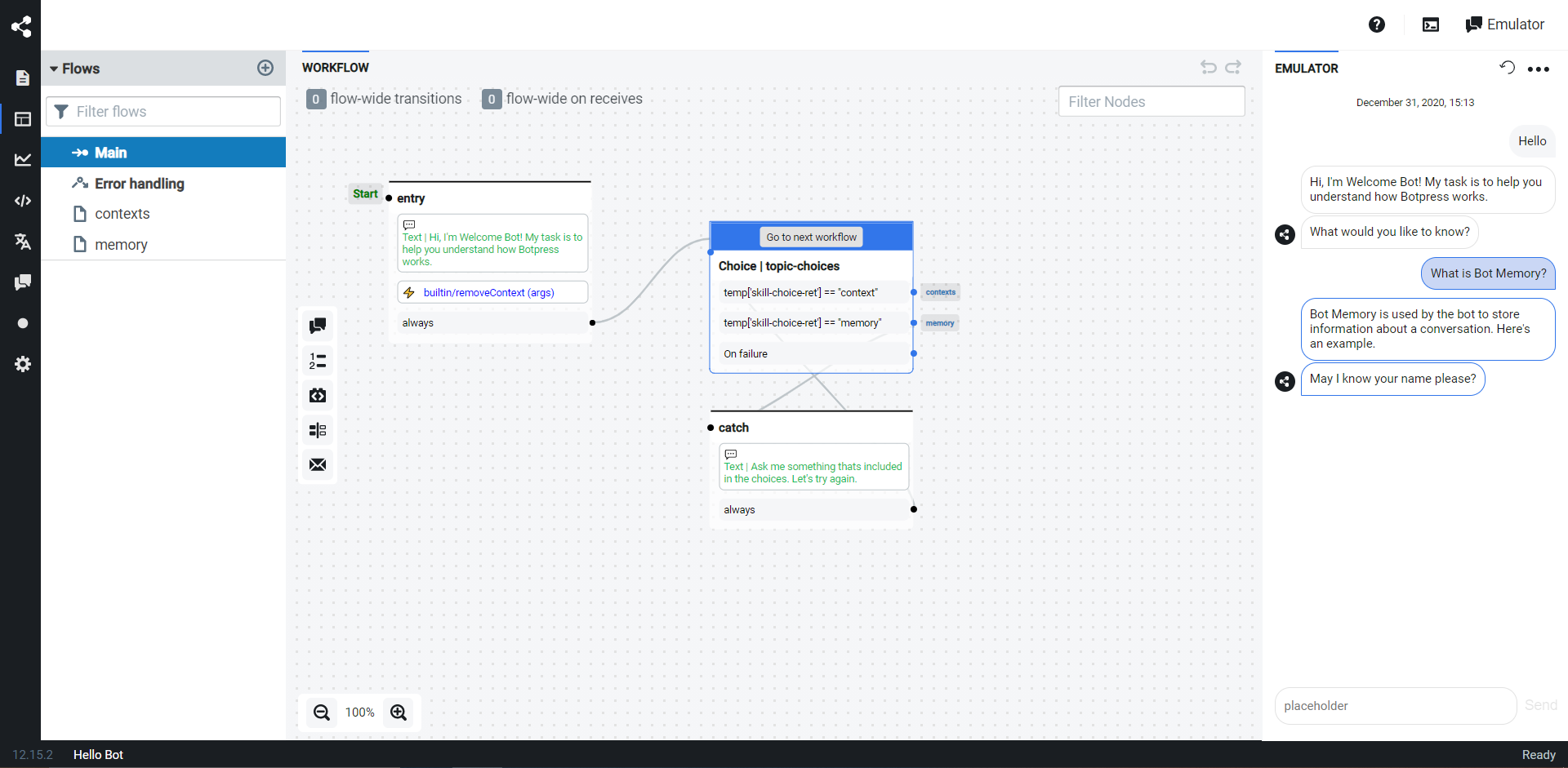 Flow Page