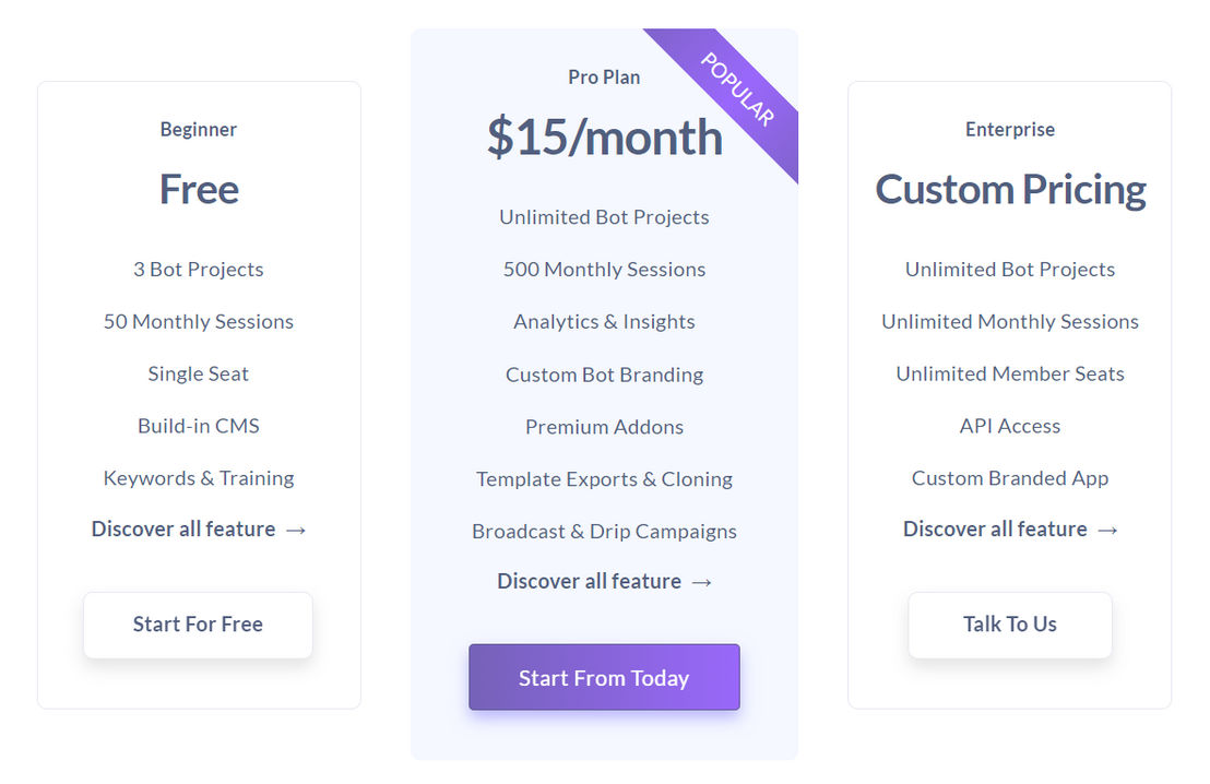 BotStar pricing