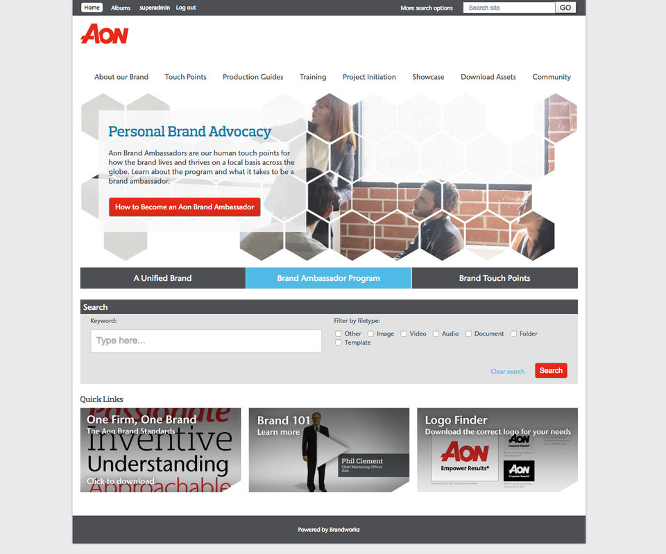 Brandworkz Demo - Aon