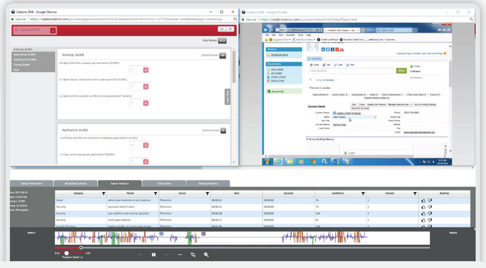 Calabrio Call Recording screenshot: Record calls to comply with industry regulations and business rules-thumb