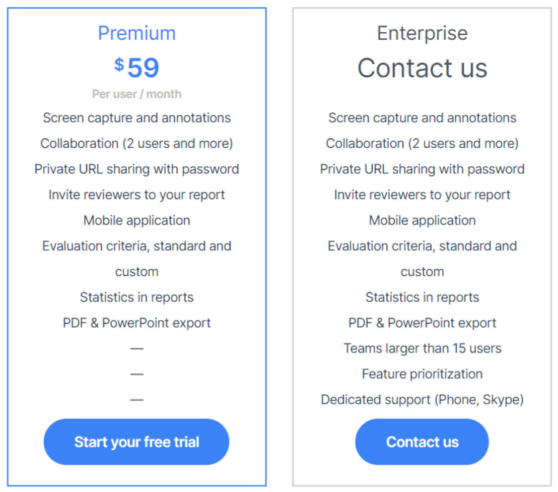 Capian pricing