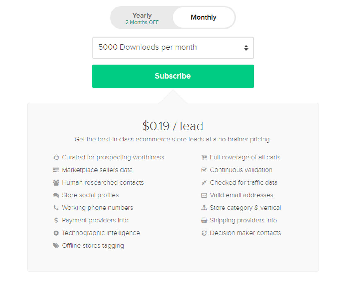 CartInsight pricing