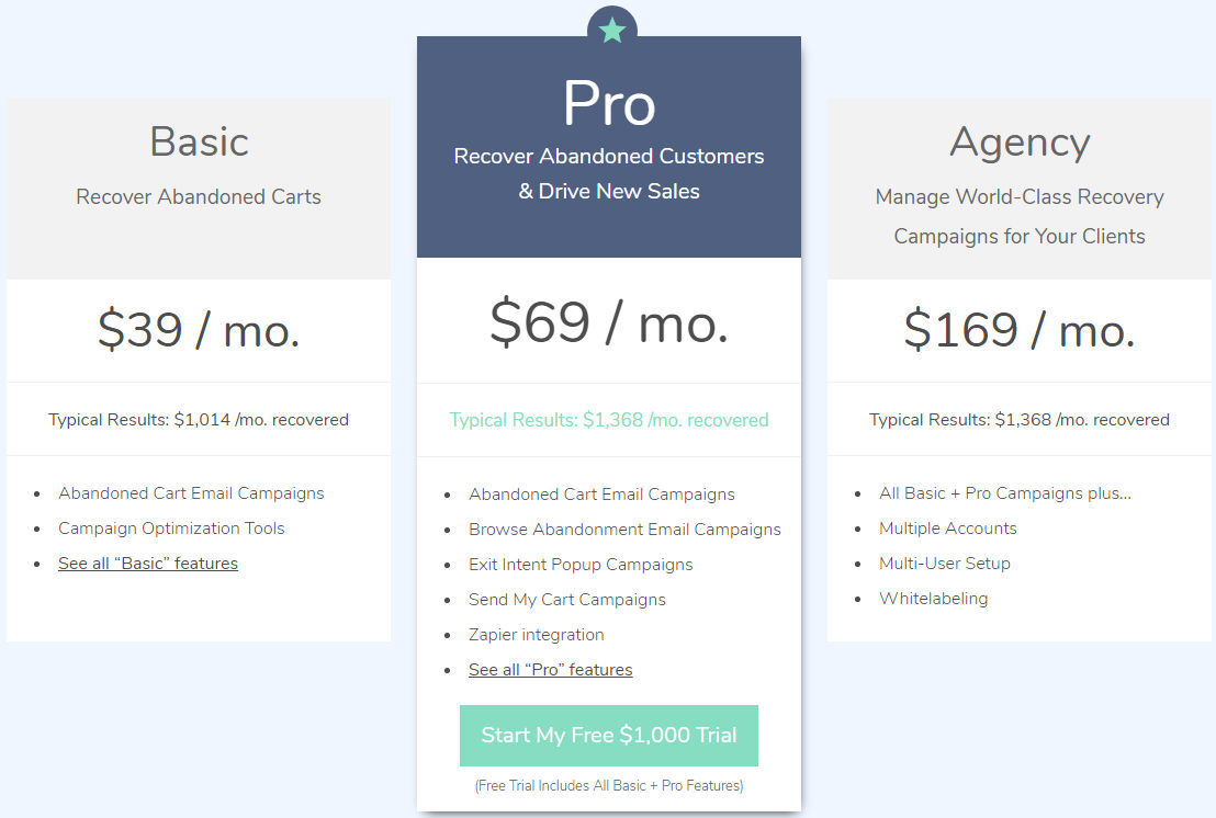 CartStack pricing