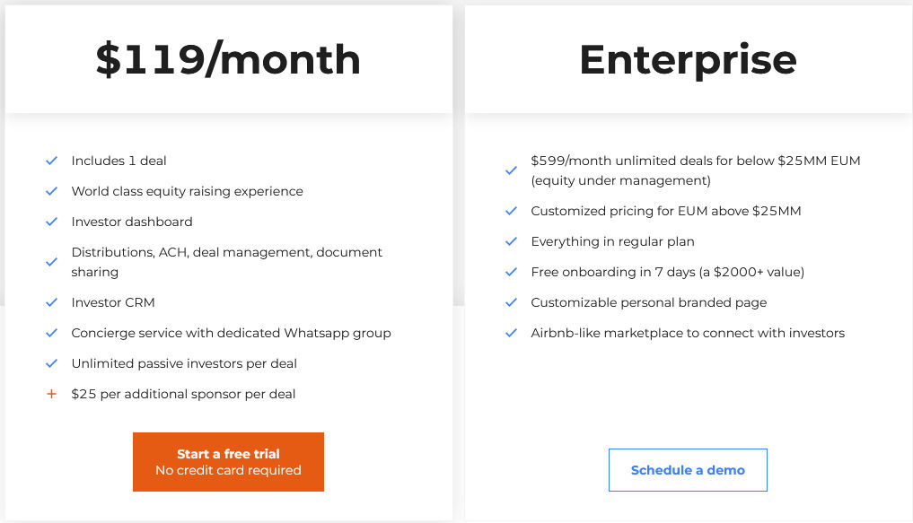 Cash Flow Portal pricing