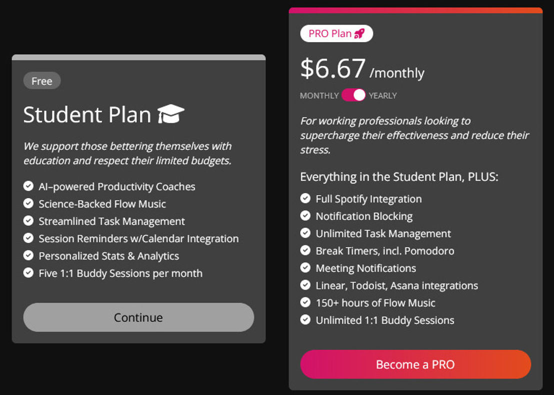 centered pricing