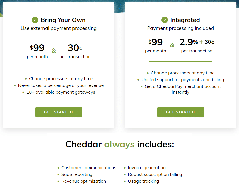 Cheddar pricing