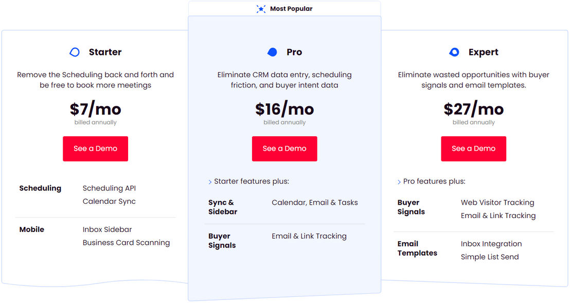 Cirrus Insight pricing