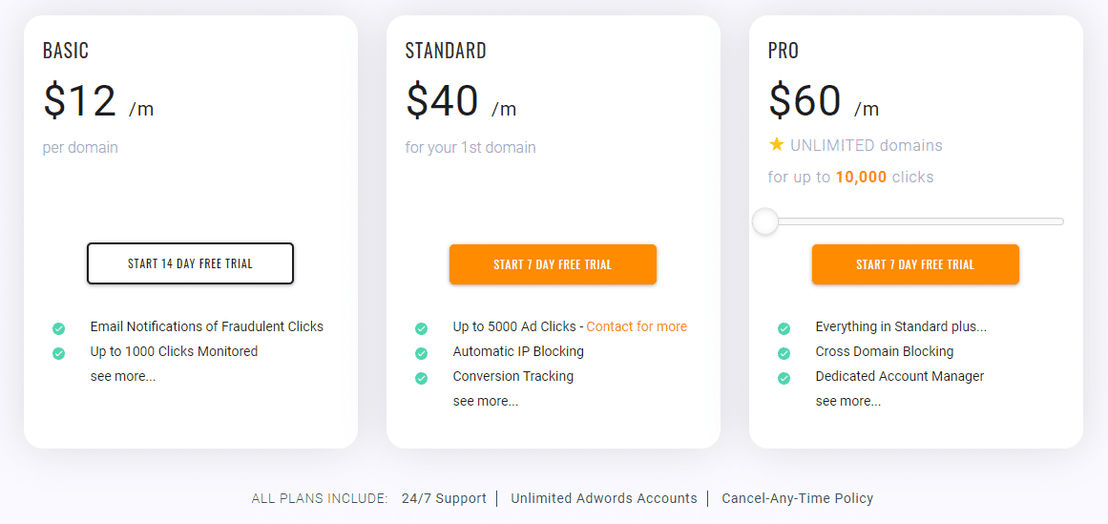 ClickCease pricing