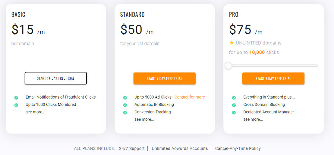 ClickCease pricing